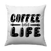 Coffee is Life Pillow, Caffeine Lover Decor, Home Accent Pillow, Gift for Coffee Addicts, Modern Throw Pillow, Decorative Cushion - Tawshia